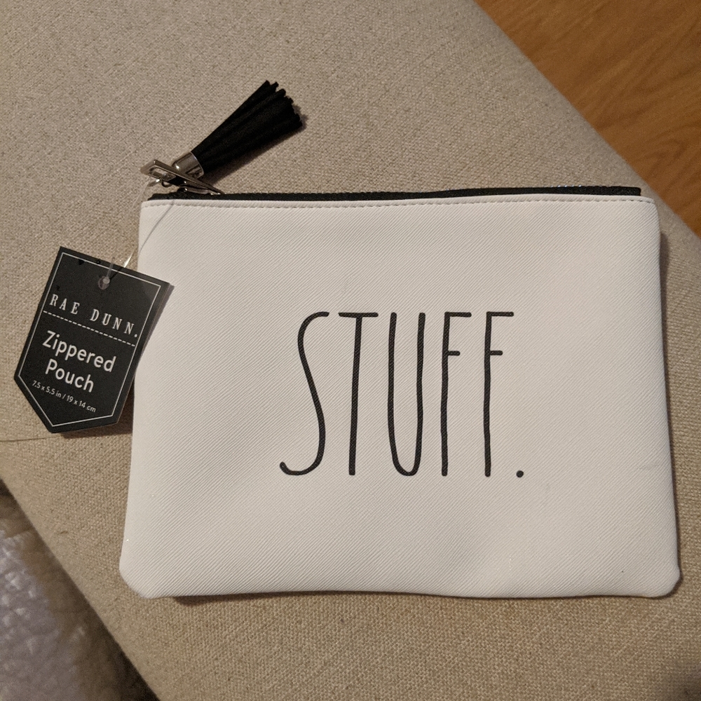 Rae Dunn Makeup, accessories, pencils pouch.